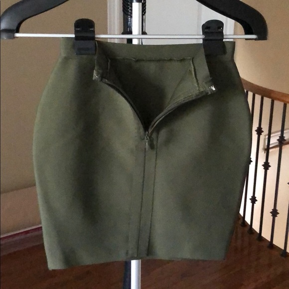 Green Bandage Skirt - Picture 3 of 7